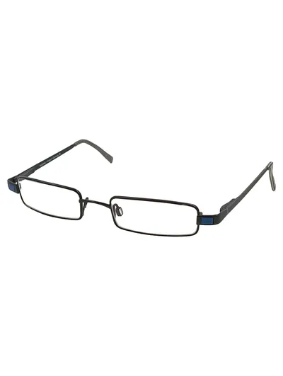 bauWerk Brillengestell Metall Grau Rechteckig Made in Germany Unisex