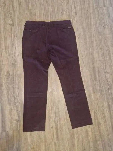 Roy Robson Herren Stoffhose Chino Bordeaux Rot Gr. 52/XL W36 L33