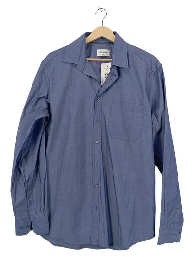 CANDA Herren Business Hemd Langarm Blau Gr. M 39-40 Baumwolle