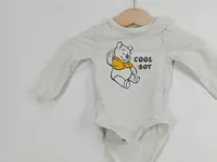 Disney Baby Body Langarm Gr. 56 Weiß Baumwolle Tiermotiv Jungen 3
