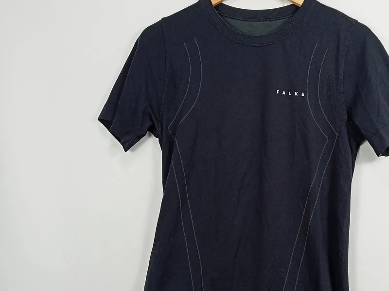FALKE Herren Sport Shirt Kurzarm Funktionsshirt Polyamid Schwarz S 5