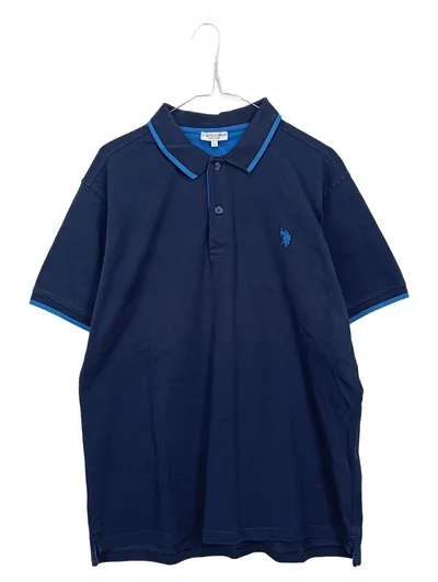 U.S. Polo Assn. Herren Poloshirt Gr. L Dunkelblau Baumwolle