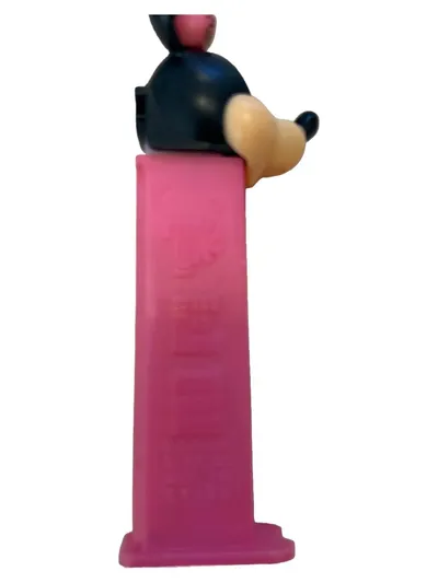 PEZ Spender Minnie Maus mit Leopardenmuster Schleife Pink 12 cm