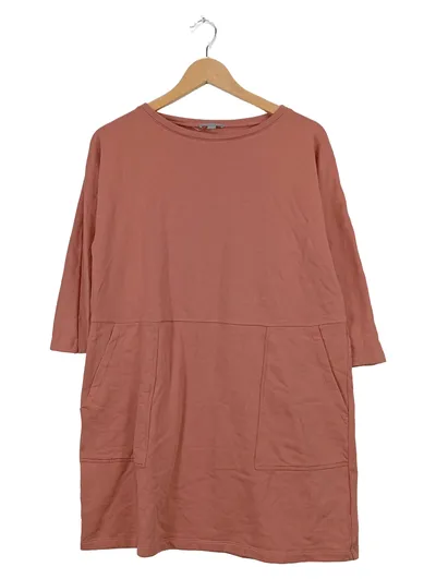 COS Sweatkleid Damen XS Rosa Baumwolle Freizeitkleid mit Taschen