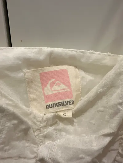 Quiksilver Damen Sommerkleid Weiß Gr. S Trägerkleid Baumwolle