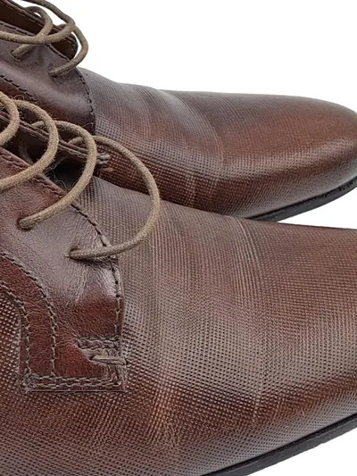 Red Tape Derby Schnürschuhe Herren Leder Braun Gr. 41 Business Klassisch