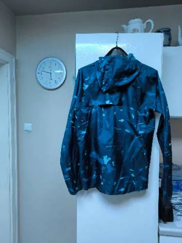 Asics Trainingsjacke Herren Camouflage Laufjacke Polyester Blau Gr. M