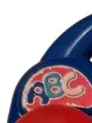 Simba ABC Spielzeugtelefon Kinder Lerntelefon mit Zahlen Blau Rot Gelb