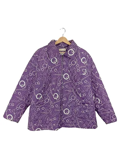 Judith Williams Damen Steppjacke Kettenmuster Lila Gr. 52/XXL Polyester