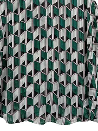 Best Emilie Damen Bluse Ärmellos Gr. 42 L Büro Modern Geometrisch Mehrfarbig 3