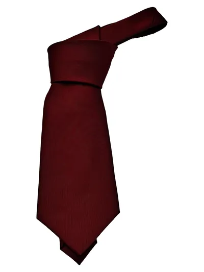 Canda Krawatte Herren Business Klassisch Uni Rot Polyester 140 cm