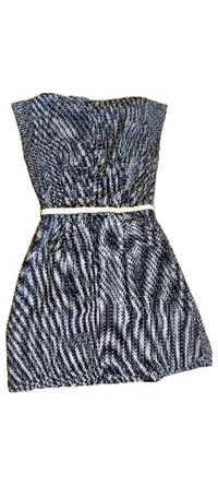 Elise Ryan Damen Business Etuikleid Blau Geometrisch Schleife Gr. 40 L 5