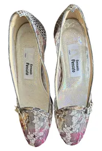 Fernando Pensato Damen Pumps Gr. 37,5 Spitze Transparent Absatz Italien 4