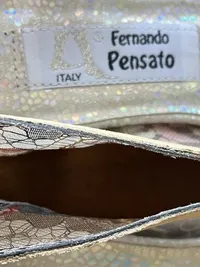 Fernando Pensato Damen Pumps Gr. 37,5 Spitze Transparent Absatz Italien 6