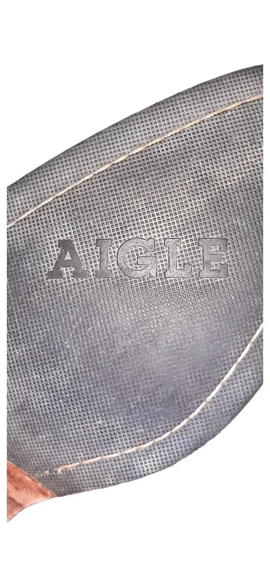 Aigle Damen Leder Reitstiefel Schwarz Gr. 37 Klassisch Reitsport 4