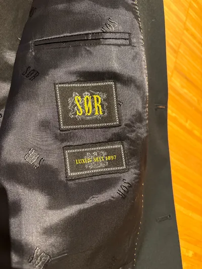SØR Herren Anzug Gr. 54/98 Petrol Wolle Business Klassisch 2-Teiler