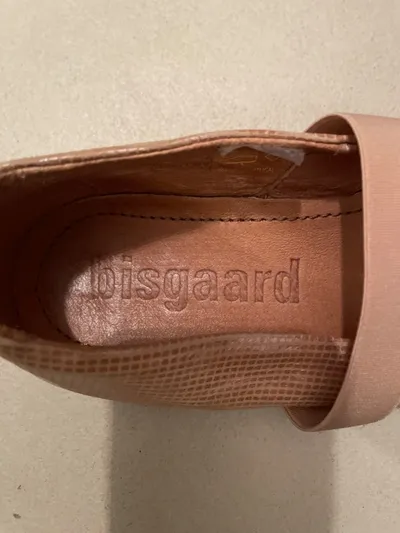 Bisgaard Mary Jane Ballerinas Kinder Gr. 34 Beige Leder Festlich Elegant