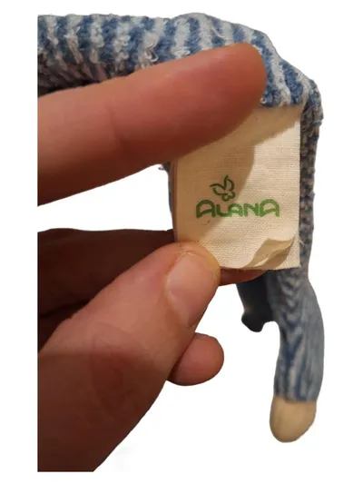 ALANA Baby Schmusetuch Puppe Kuscheltuch Blau Gestreift Bio Baumwolle