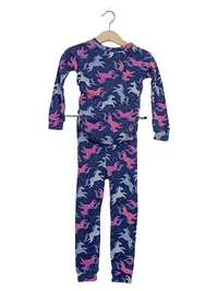 babyGap Mädchen Schlafanzug Einhorn Pyjama Set Gr. 104 Blau Bio-Baumwolle 1