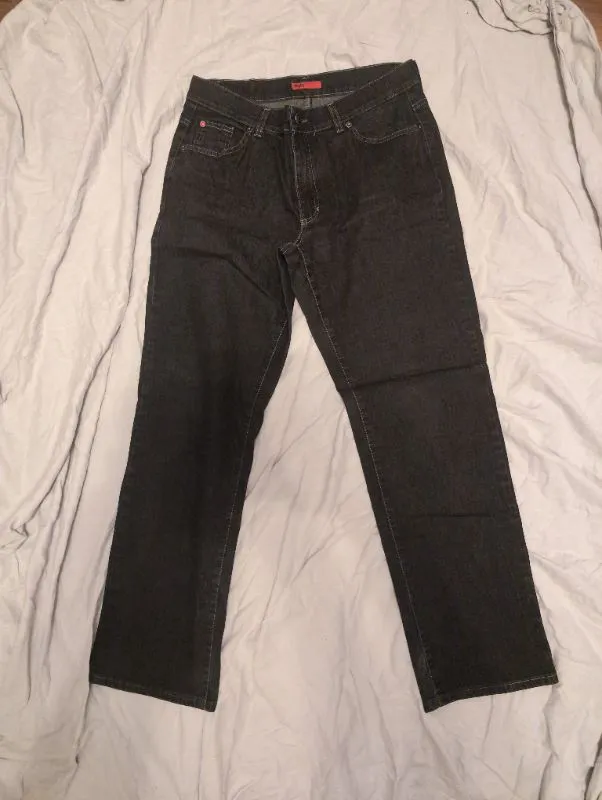 ANGELS Damen Jeans Regular Fit Gr. 44 Grau Baumwolle Stretch 2