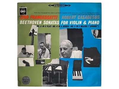 Beethoven Sonatas Violin & Piano Francescatti Casadesus CBS Vinyl LP Klassik