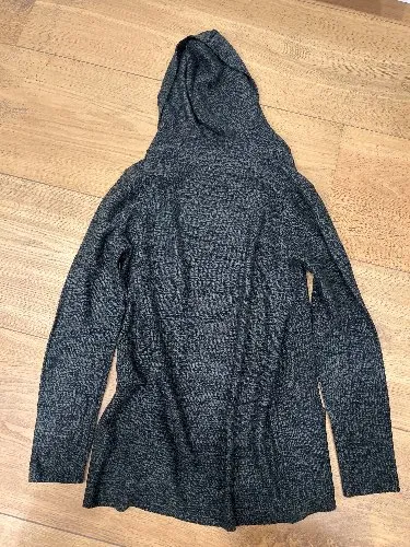 YOURTURN Herren Strickjacke Cardigan Kapuze Gr. S Grün Meliert
