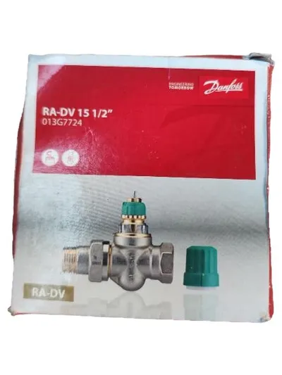 Danfoss RA-DV 15 1/2 Raumthermostat Ventil Silber Heizkörperventil