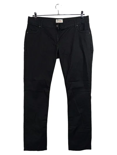 Etam Jeans Damen Stoffhose Schwarz Gr. 44 W35 Stretch Basic