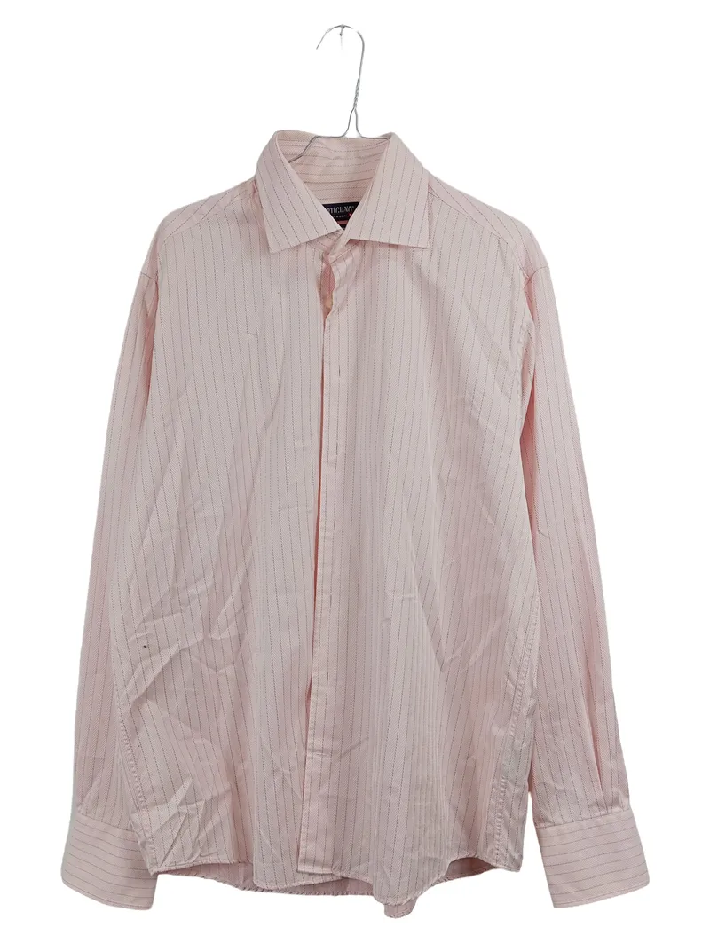 Artigiano Herren Business Hemd Langarm Rosa Gestreift Gr. 41/L 1