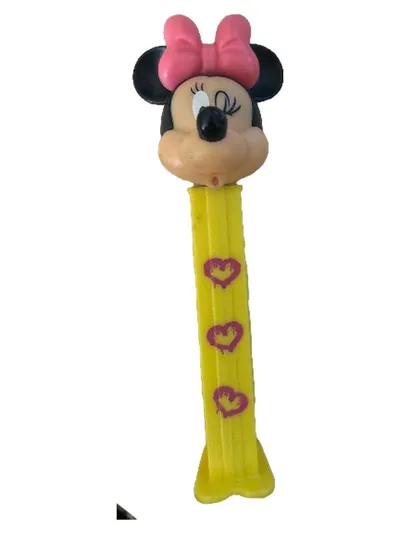 PEZ Spender Minnie Maus Figur Gelb 12cm Kinder Fan Sammlerstück