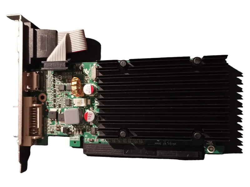 ASUS GeForce GT 610 Grafikkarte 1GB DDR3 PCIe Passiv Schwarz 1