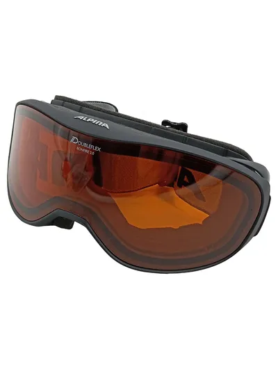 Alpina Bonfire 2.0 Skibrille Herren Braun Snowboardbrille Doubleflex