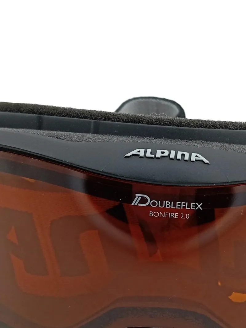 Alpina Bonfire 2.0 Skibrille Herren Braun Snowboardbrille Doubleflex 3
