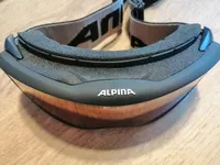 Alpina Bonfire 2.0 Skibrille Herren Braun Snowboardbrille Doubleflex 4