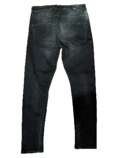 ELIAS RUMELIS Herren Destroyed Jeans Hose Grau W32 L30 Stretch