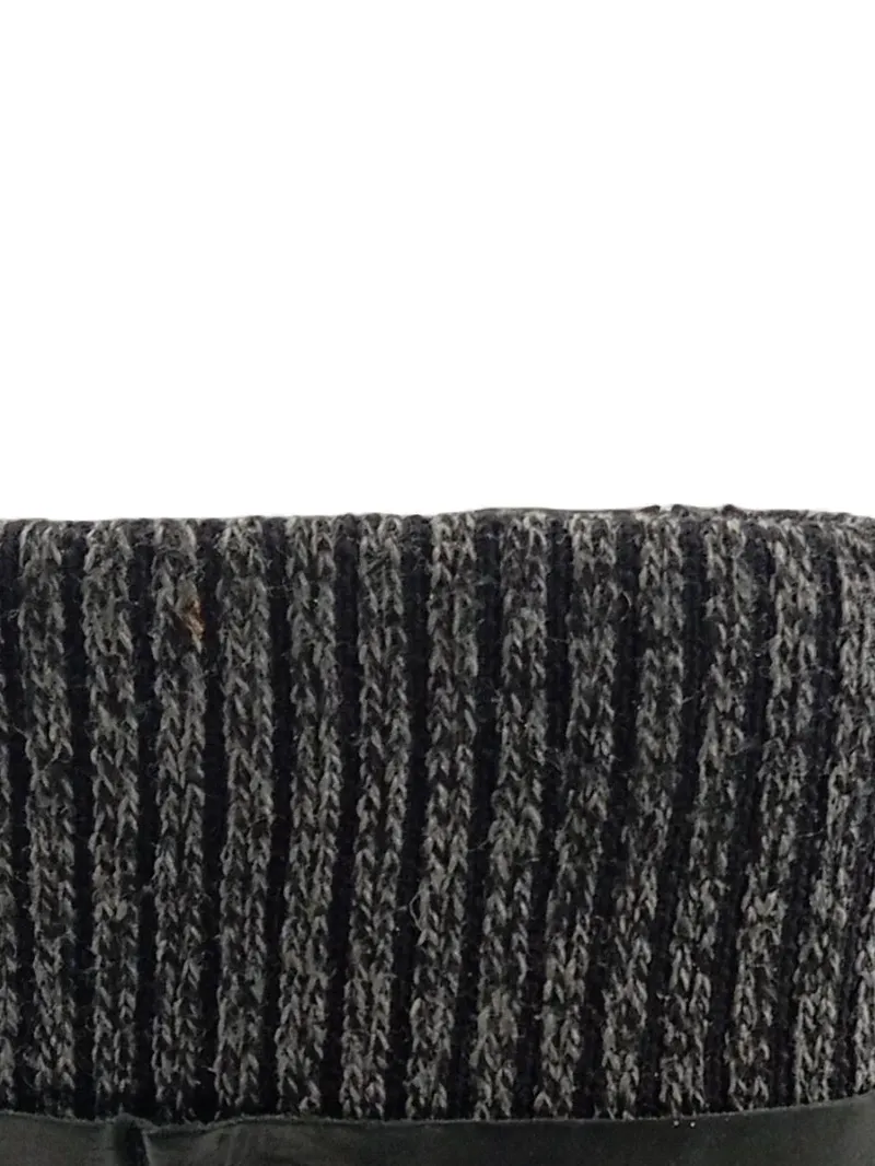 Caprice Damen Stiefeletten Grau Leder Strickbund Reißverschluss Gr. 40 3