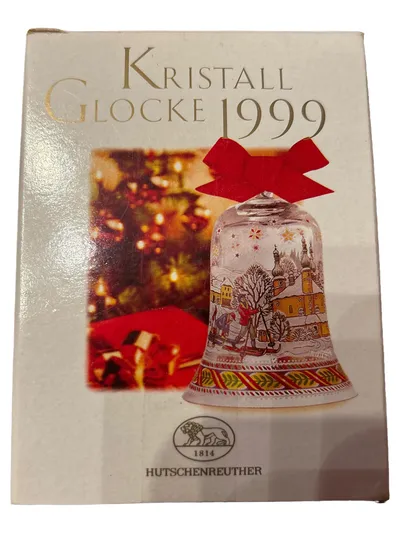 Hutschenreuther Kristall Glocke 1999 Weihnachtsglocke Glas OVP