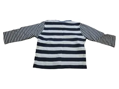 ALANA Baby Langarmshirt Gr. 74 gestreift blau weiß Bio-Baumwolle