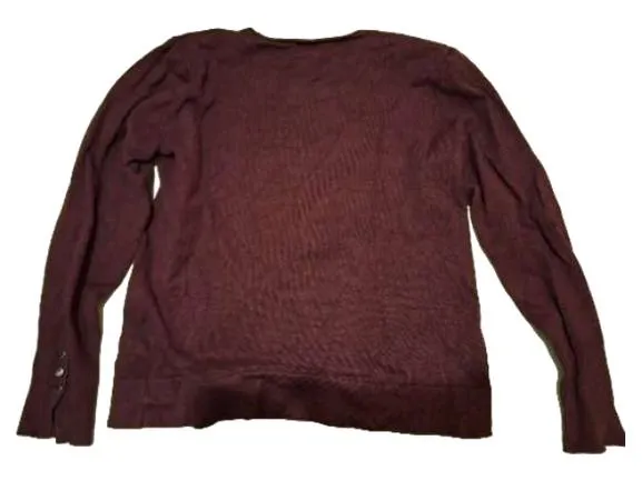17&Co Basic Pullover Damen Gr. S Lila Langarm Rundhals Viskose 2