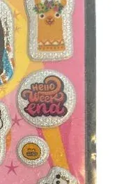 Panini Stickerbogen Glitzer Aufkleber Set Prominente Tiere Motive Rosa