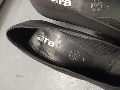 ara Damen Pumps Klassisch Schwarz Gr. 41 Textil Slip-On Business Komfort