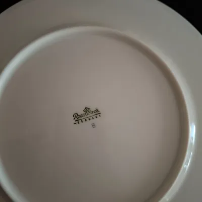 Rosenthal Essteller Porzellan Blau Weiß 20 cm Germany Klassisch
