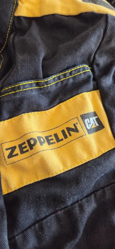 ZEPPELIN CAT Kinder Rennoverall Arbeitsoverall Gr. 128 Schwarz Gelb