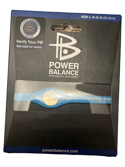 Power Balance Performance Technology Silikon Armband Sport Herren Blau 20cm