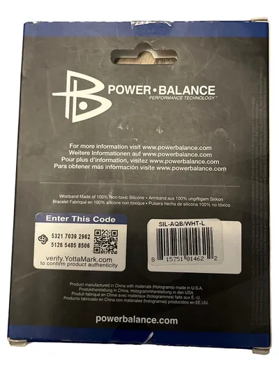 Power Balance Performance Technology Silikon Armband Sport Herren Blau 20cm