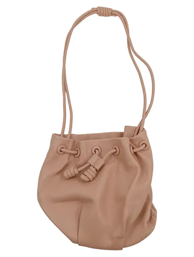 Zara Beuteltasche Damen Beige Raffungen Polyurethan Alltag M