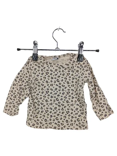 Dopo Dopo Baby Langarmshirt Gr. 74 Leopard Muster Beige Mädchen