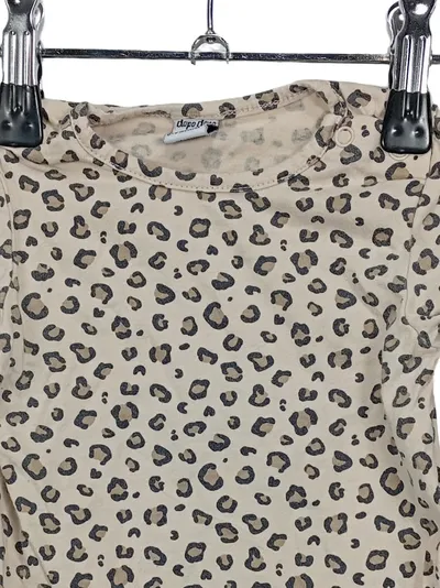 Dopo Dopo Baby Langarmshirt Gr. 74 Leopard Muster Beige Mädchen