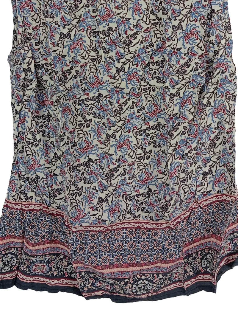 Camaïeu Damen ärmelloses Top Gr. 34/XS Blumenmuster Boho Viskose Mehrfarbig 4