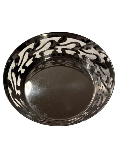 Alessi Obstschale Edelstahl Stefano Giovannoni Design Silber 18cm